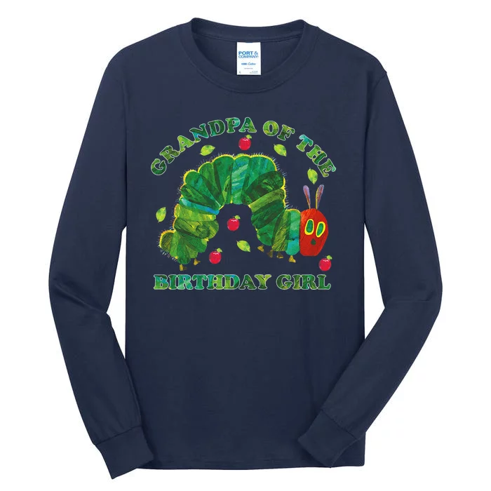 Cute Grandpa Of The Birthday Girl Hungry Caterpillar Tall Long Sleeve T-Shirt