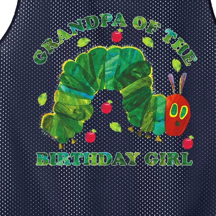 Cute Grandpa Of The Birthday Girl Hungry Caterpillar Mesh Reversible Basketball Jersey Tank