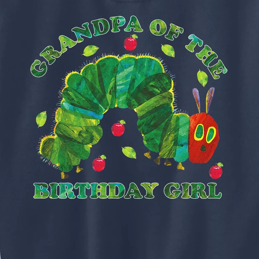 Cute Grandpa Of The Birthday Girl Hungry Caterpillar Kids Sweatshirt