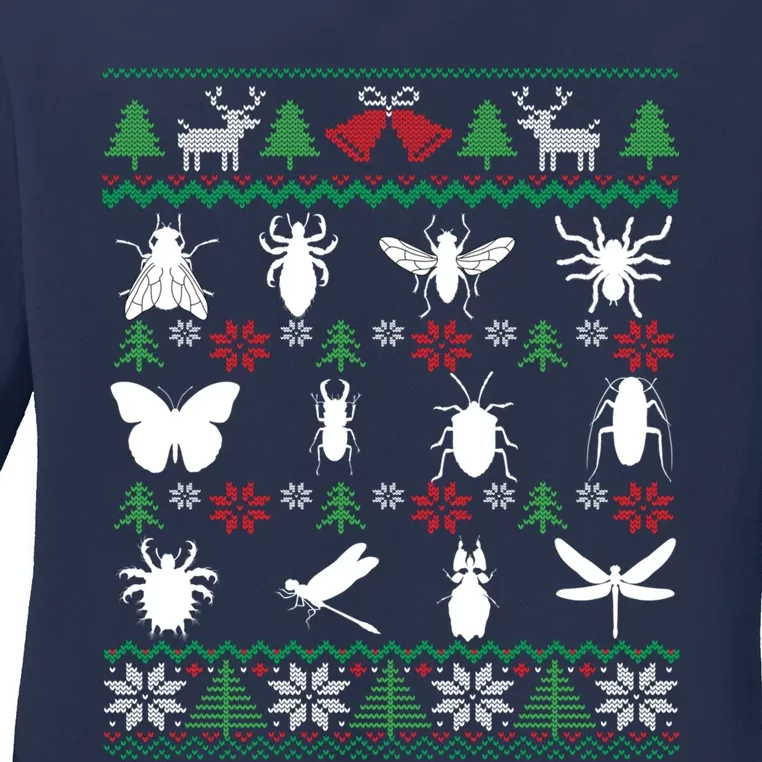 Cute Gift Of The Insect Collector Xmas Ladies Long Sleeve Shirt