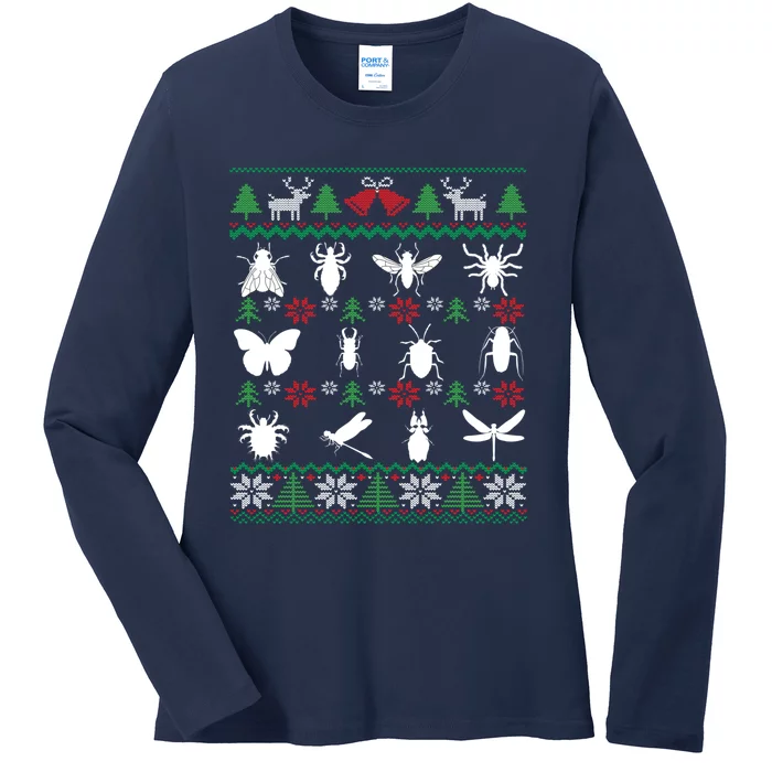 Cute Gift Of The Insect Collector Xmas Ladies Long Sleeve Shirt