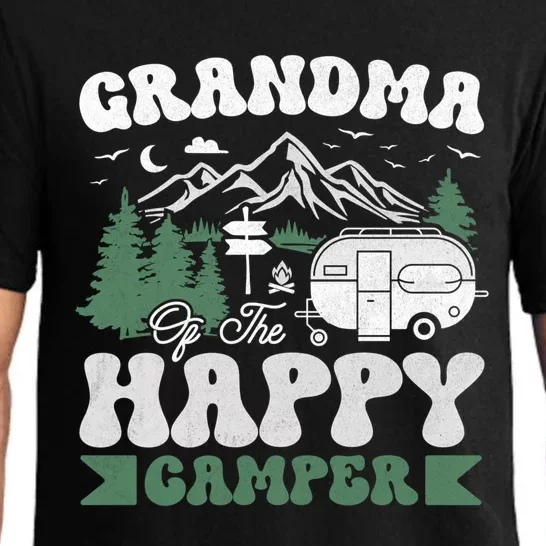 Cute Grandma Of The Happy Camper Camping Trip Gift Pajama Set