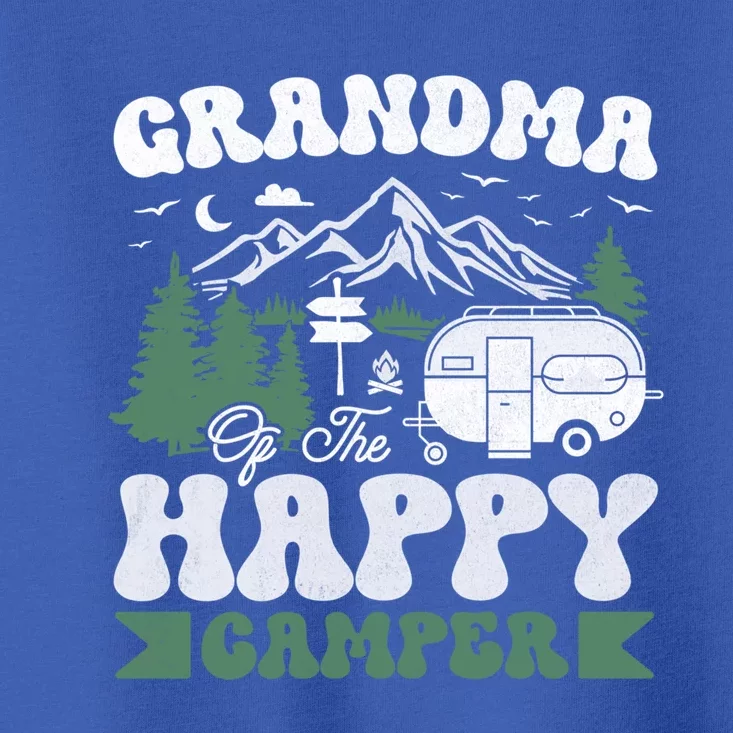 Cute Grandma Of The Happy Camper Camping Trip Gift Toddler T-Shirt