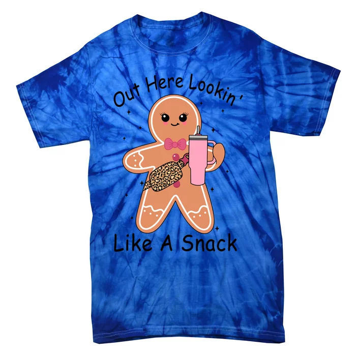 Cute Gingerbread Out Here Lookin Like A Snack Gift Tie-Dye T-Shirt