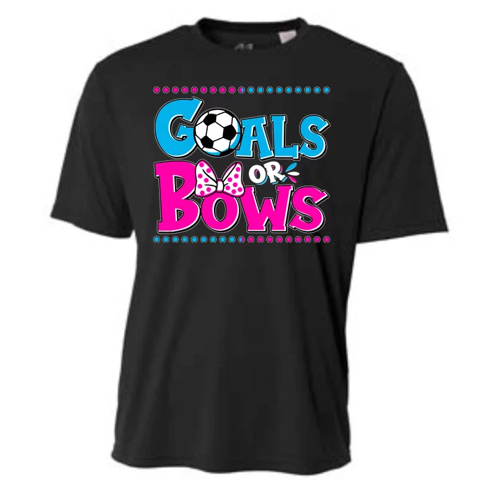 Cute Goals Or Bows Baby Gender Reveal Cooling Performance Crew T-Shirt