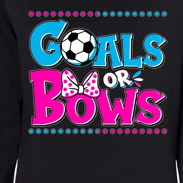 Cute Goals Or Bows Baby Gender Reveal Womens California Wash Sweatshirt