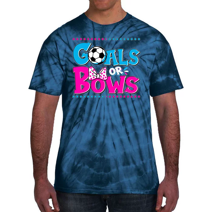 Cute Goals Or Bows Baby Gender Reveal Tie-Dye T-Shirt