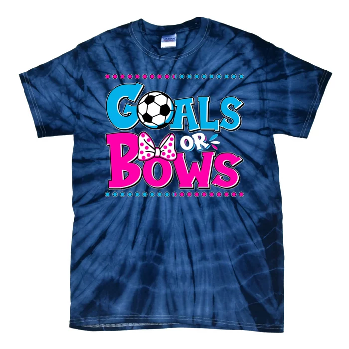 Cute Goals Or Bows Baby Gender Reveal Tie-Dye T-Shirt