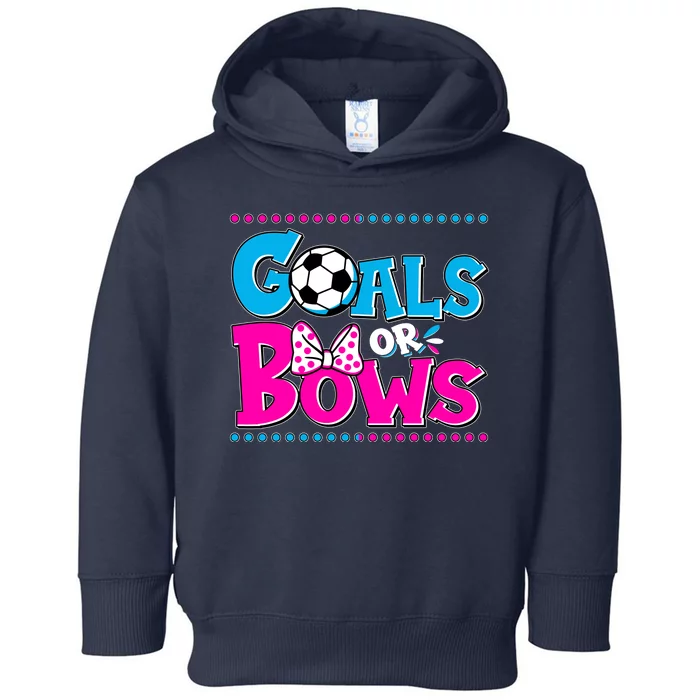 Cute Goals Or Bows Baby Gender Reveal Toddler Hoodie