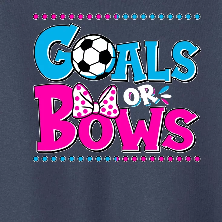 Cute Goals Or Bows Baby Gender Reveal Toddler T-Shirt