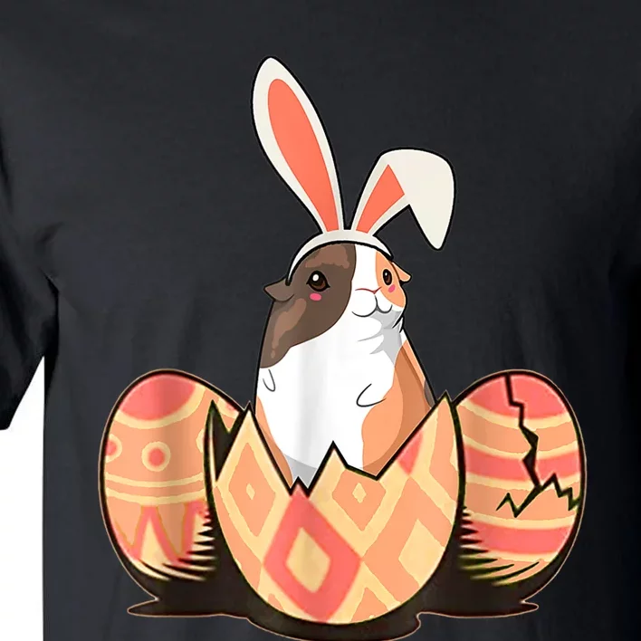 Cute Guinea Pig Easter Bunny Eggs Costume Easter Day Tall T-Shirt