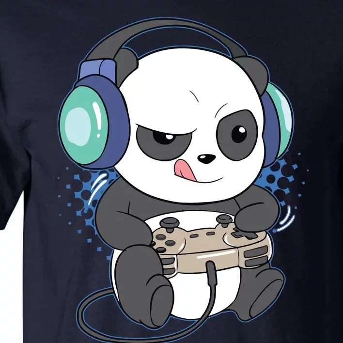 Cute Gaming Panda Video Game Computer Player Videogame PC Tall T-Shirt