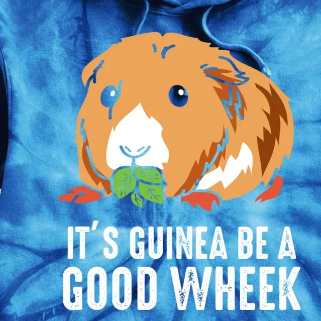 Cute Guinea Pig Funny Rodent Funny Gift It's Going To Be A Good Week Gift Tie Dye Hoodie