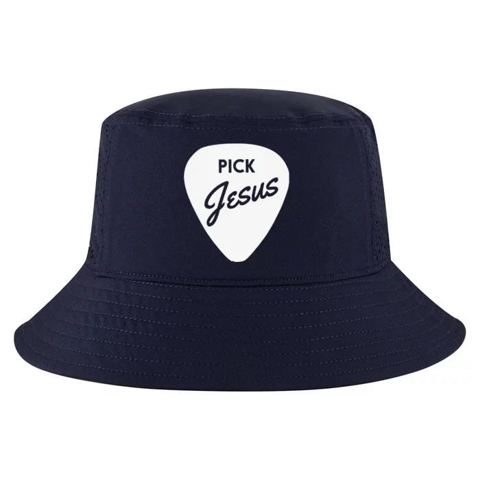 ChristianiTees Guitar Pick Jesus Cool Comfort Performance Bucket Hat