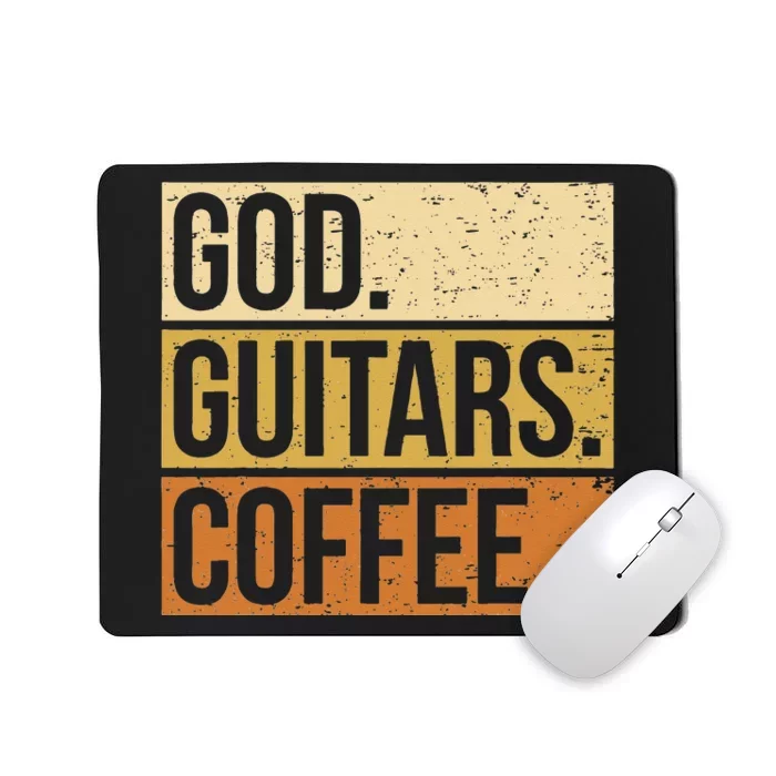 Christian Guitar Player Guitarist I God Guitars Coffee Mousepad