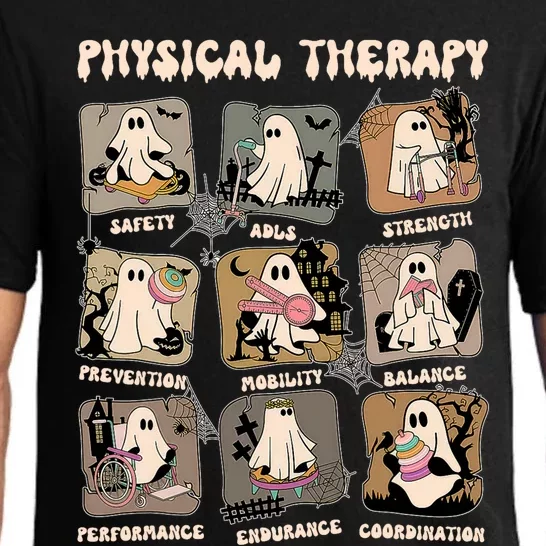 Cute Ghost Physical Therapy PT Physical Therapist Halloween Pajama Set