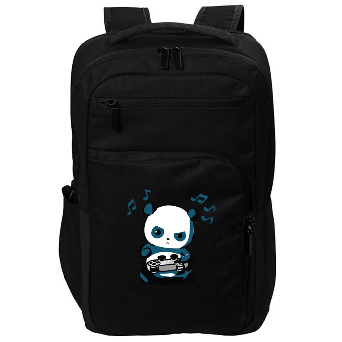 Cute Gaming Panda Pew Gamer For Boys Girls Video Game Gift Great Gift Impact Tech Backpack