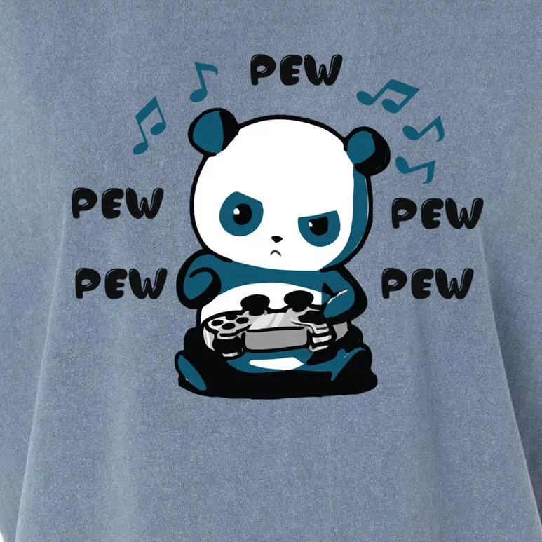 Cute Gaming Panda Pew Gamer For Boys Girls Video Game Gift Great Gift Garment-Dyed Women's Muscle Tee