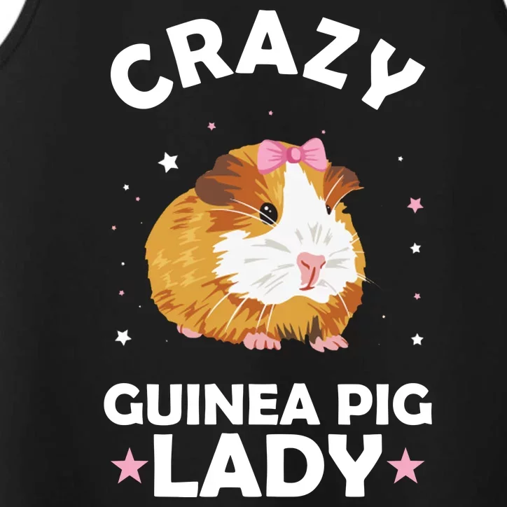 Crazy Guinea Pig Lady Performance Tank