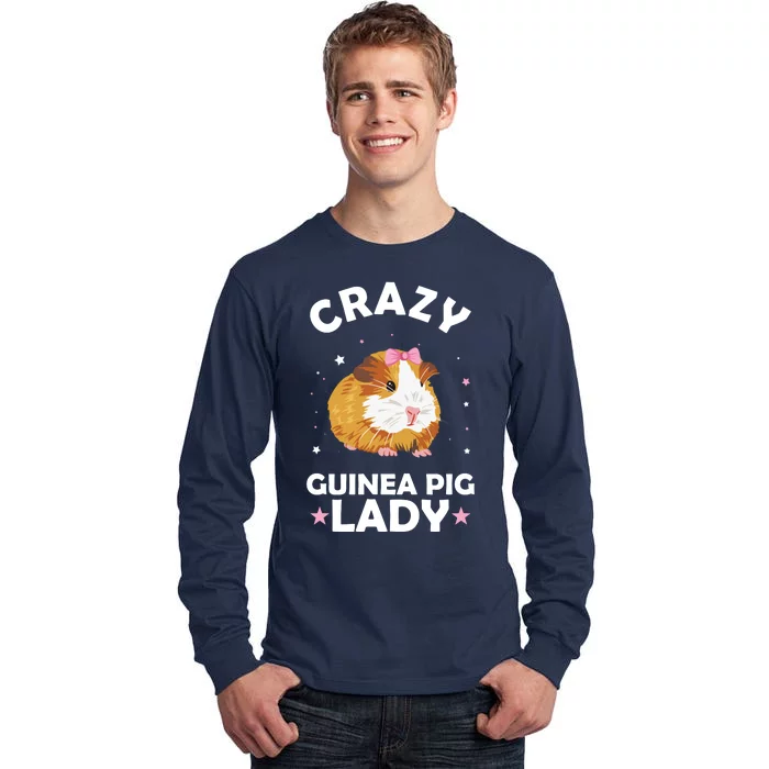 Crazy Guinea Pig Lady Tall Long Sleeve T-Shirt