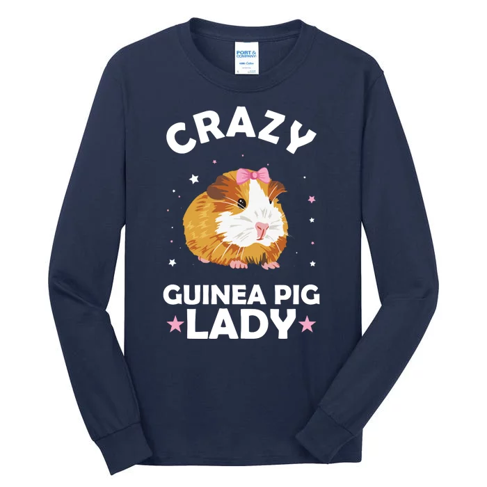 Crazy Guinea Pig Lady Tall Long Sleeve T-Shirt