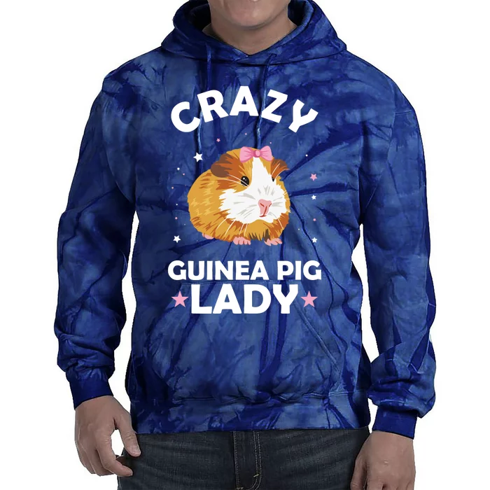 Crazy Guinea Pig Lady Tie Dye Hoodie