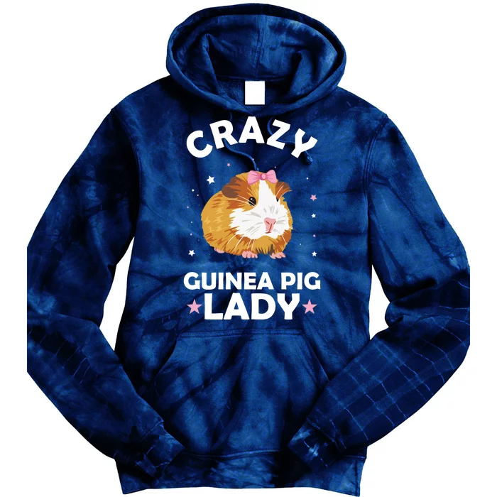 Crazy Guinea Pig Lady Tie Dye Hoodie