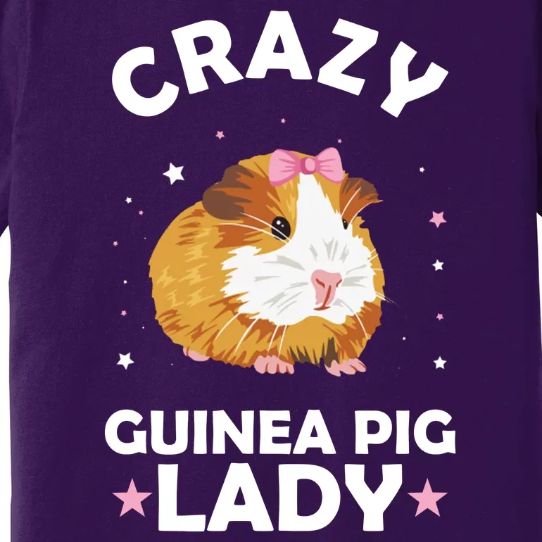 Crazy Guinea Pig Lady Premium T-Shirt