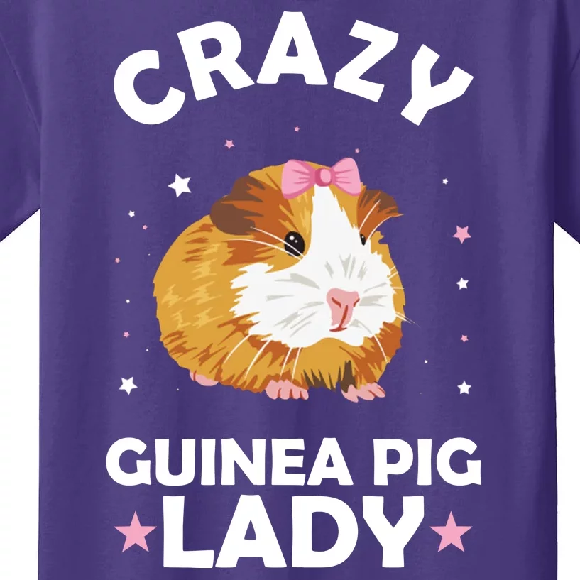 Crazy Guinea Pig Lady Kids T-Shirt