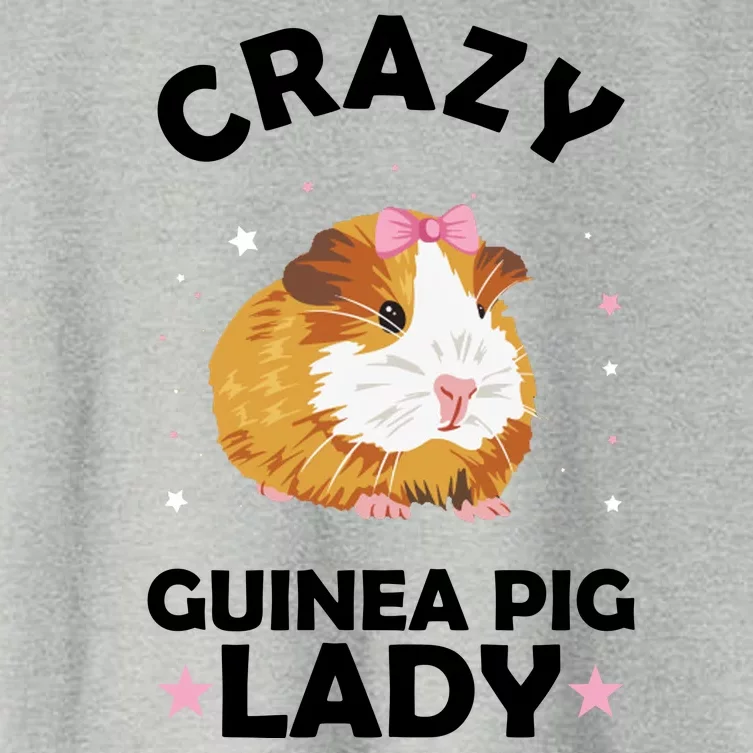 Crazy Guinea Pig Lady Women's Crop Top Tee