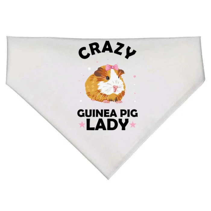 Crazy Guinea Pig Lady USA-Made Doggie Bandana