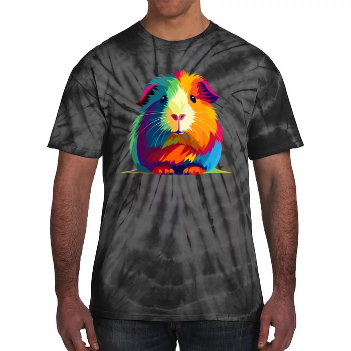 Cute Guinea Pig Rainbow Design For Guinea Pig Lovers Tie-Dye T-Shirt