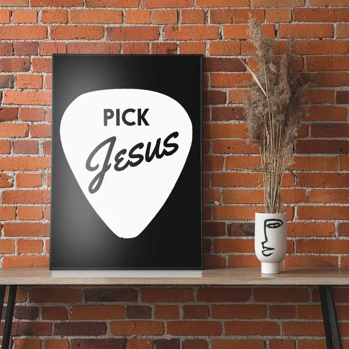 Christianis Guitar Pick Jesus Poster