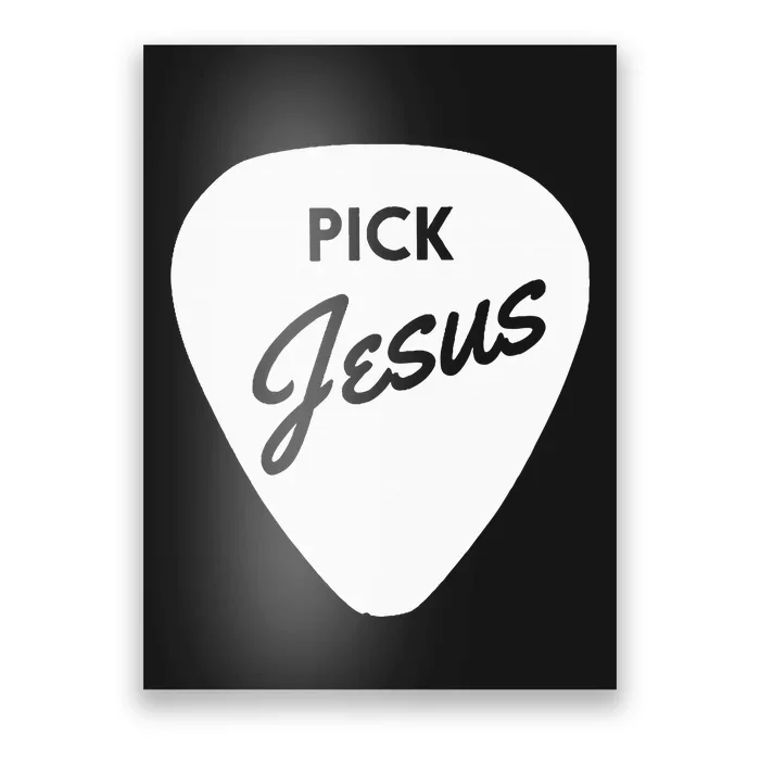 Christianis Guitar Pick Jesus Poster