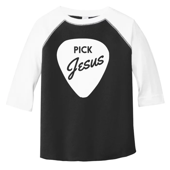 Christianis Guitar Pick Jesus Toddler Fine Jersey T-Shirt