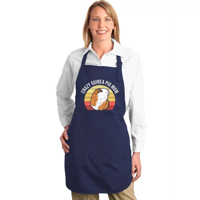 Crazy Guinea Pig Mom Full-Length Apron With Pocket