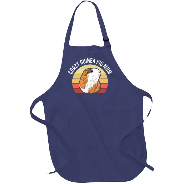 Crazy Guinea Pig Mom Full-Length Apron With Pocket