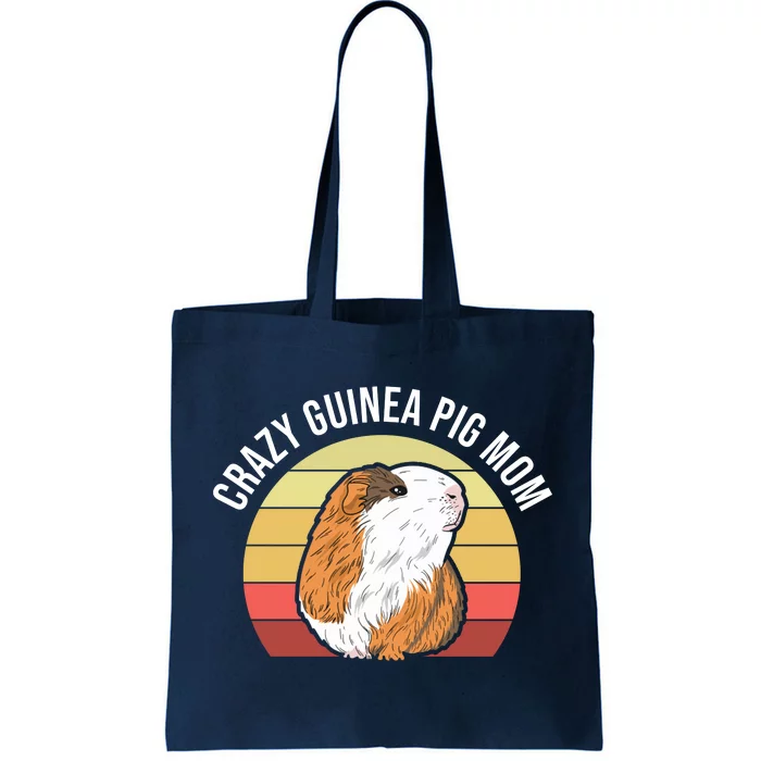 Crazy Guinea Pig Mom Tote Bag