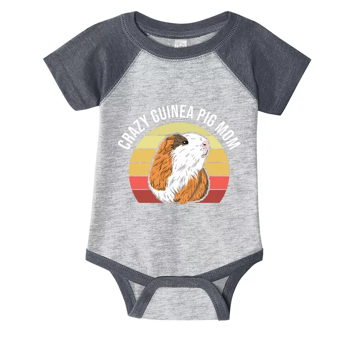 Crazy Guinea Pig Mom Infant Baby Jersey Bodysuit