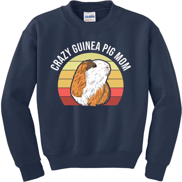 Crazy Guinea Pig Mom Kids Sweatshirt