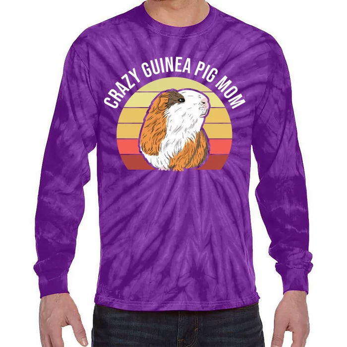 Crazy Guinea Pig Mom Tie-Dye Long Sleeve Shirt