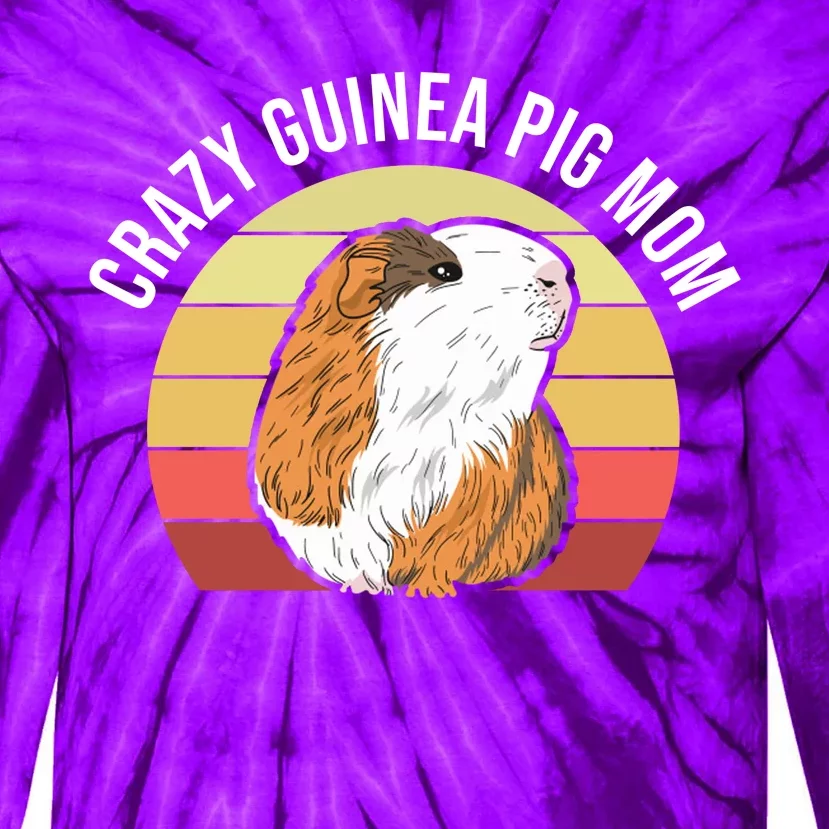 Crazy Guinea Pig Mom Tie-Dye Long Sleeve Shirt