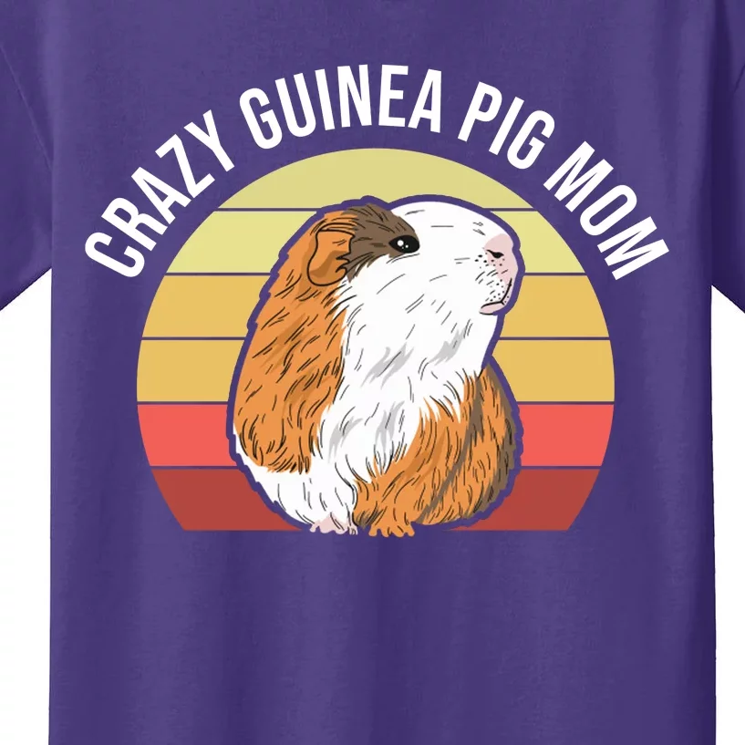 Crazy Guinea Pig Mom Kids T-Shirt