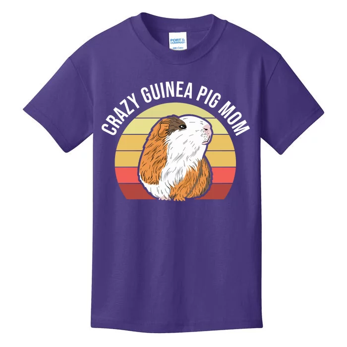 Crazy Guinea Pig Mom Kids T-Shirt