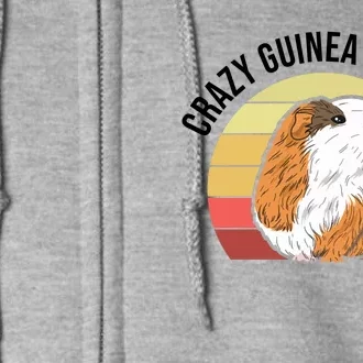 Crazy Guinea Pig Mom Full Zip Hoodie