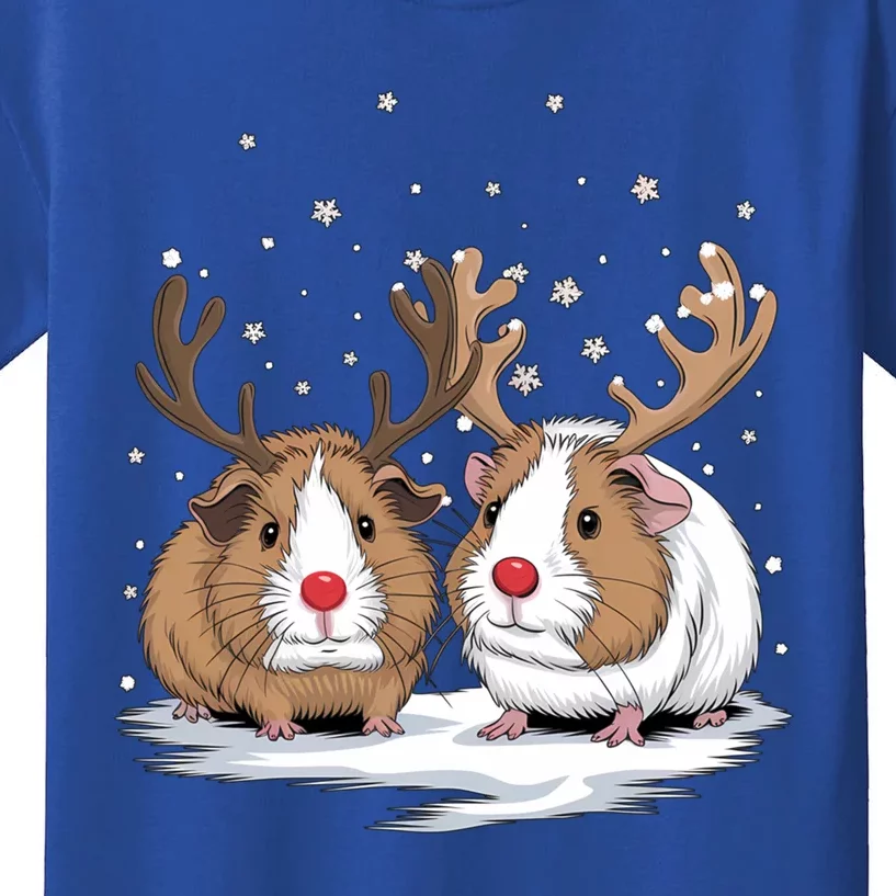 Cute Guinea Pig Christmas Santa Claus Kids T-Shirt