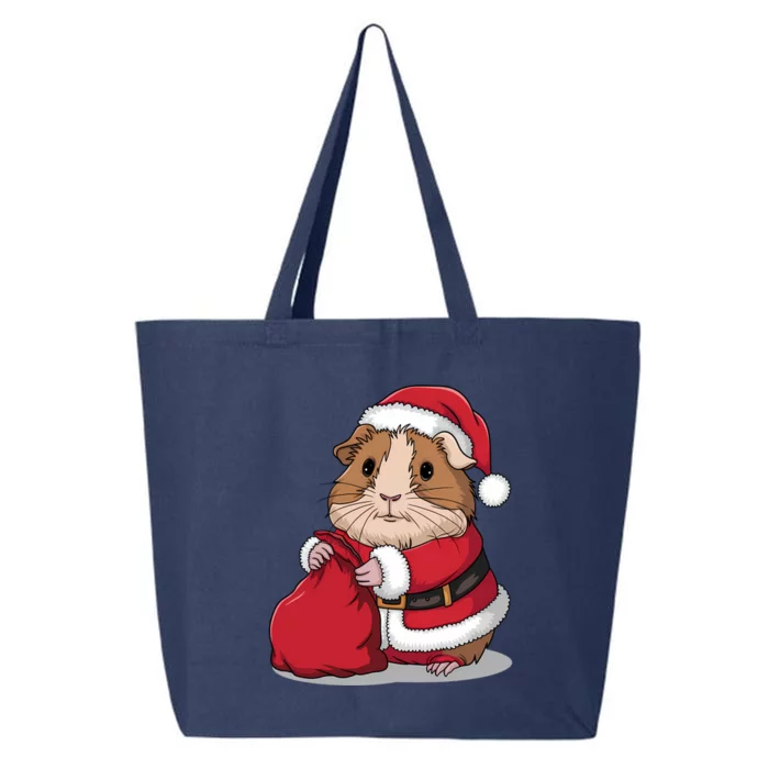 Cute Guinea Pig Christmas Santa Claus 25L Jumbo Tote