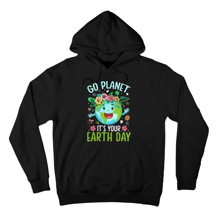 Cute Go Planet Its Your Earth Birthday Day 2024 Teacher Hoodie