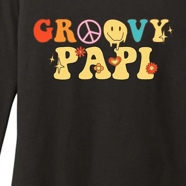 Cute Groovy Papi Funny Retro Groovy Retro Womens CVC Long Sleeve Shirt