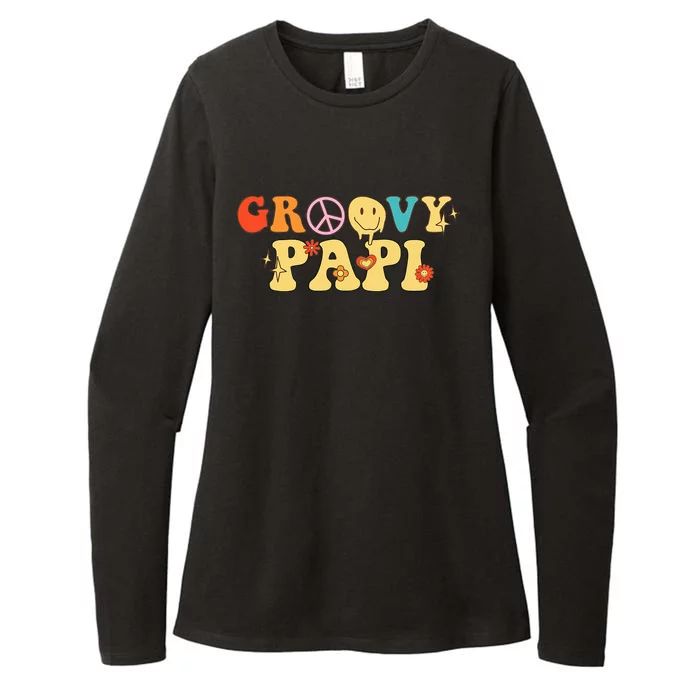 Cute Groovy Papi Funny Retro Groovy Retro Womens CVC Long Sleeve Shirt